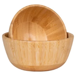 Schale „Chefalu“ – Natürliches Bambus-Set (2-tlg.)