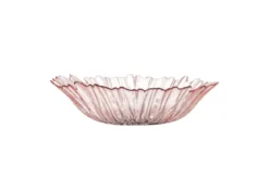 Schale Claire – aus Glas in Rosé mit floralem Charakter