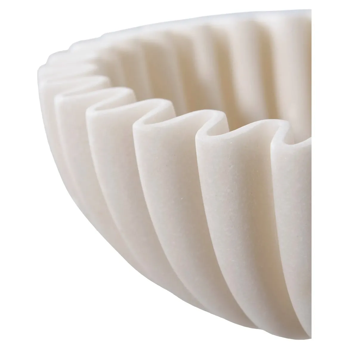 Schale „Mirella“ – Beige Polyresin-Design