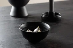 Schalen Black Swan - 2er-Set aus schwarzem Porzellan