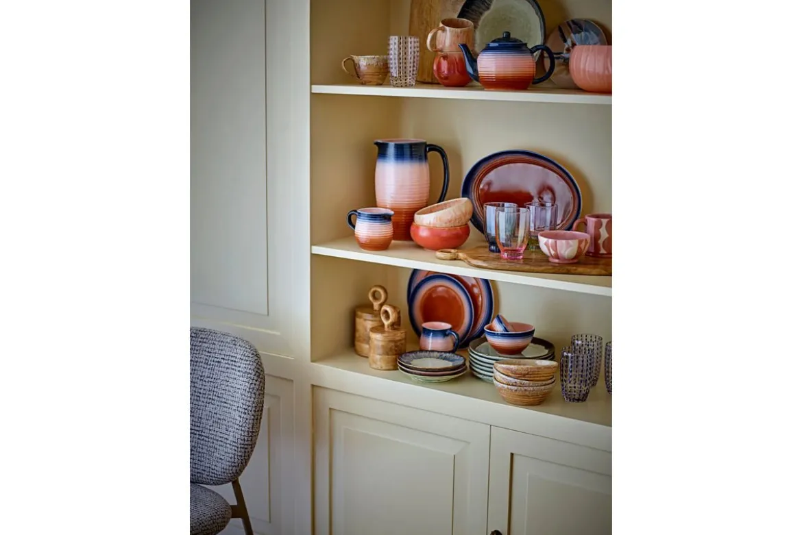 Schalen-Set Julia – Warme Rosétöne mit blauen Kontrasten (4er-Set)