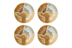 Schalen-Set „Limone“ – Gelbes Steingut (4-teilig)