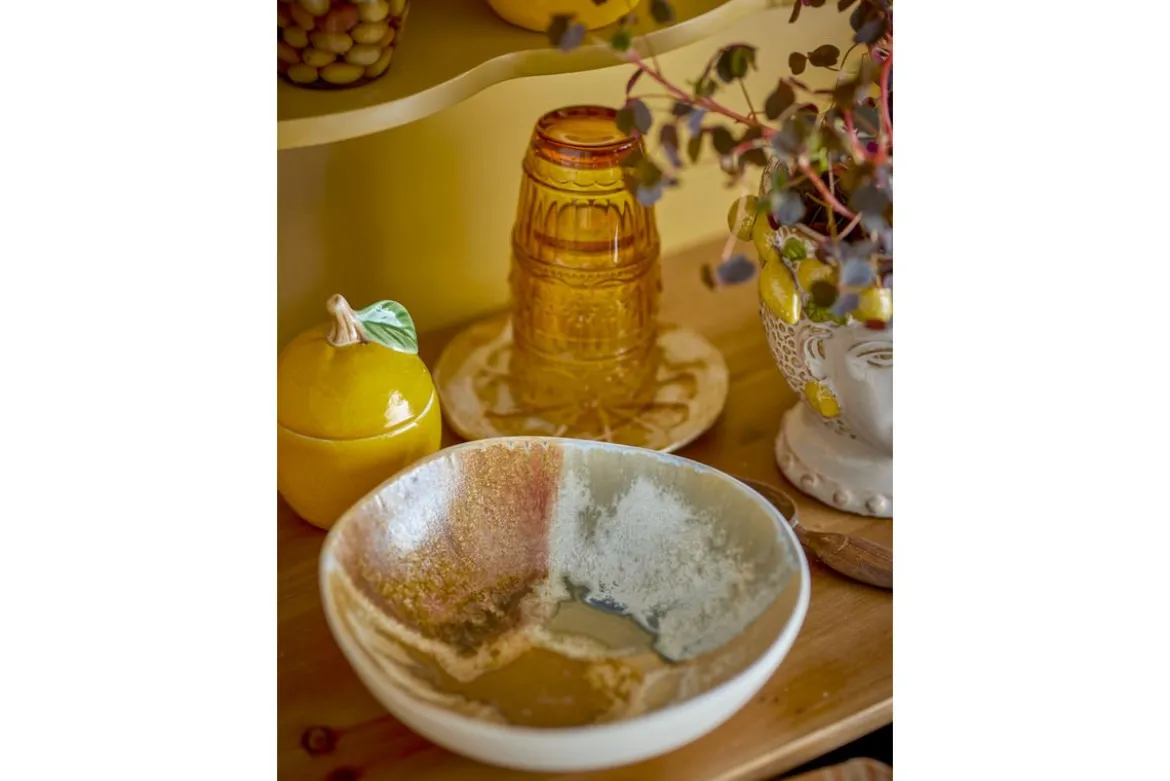 Schalen-Set „Limone“ – Gelbes Steingut (4-teilig)