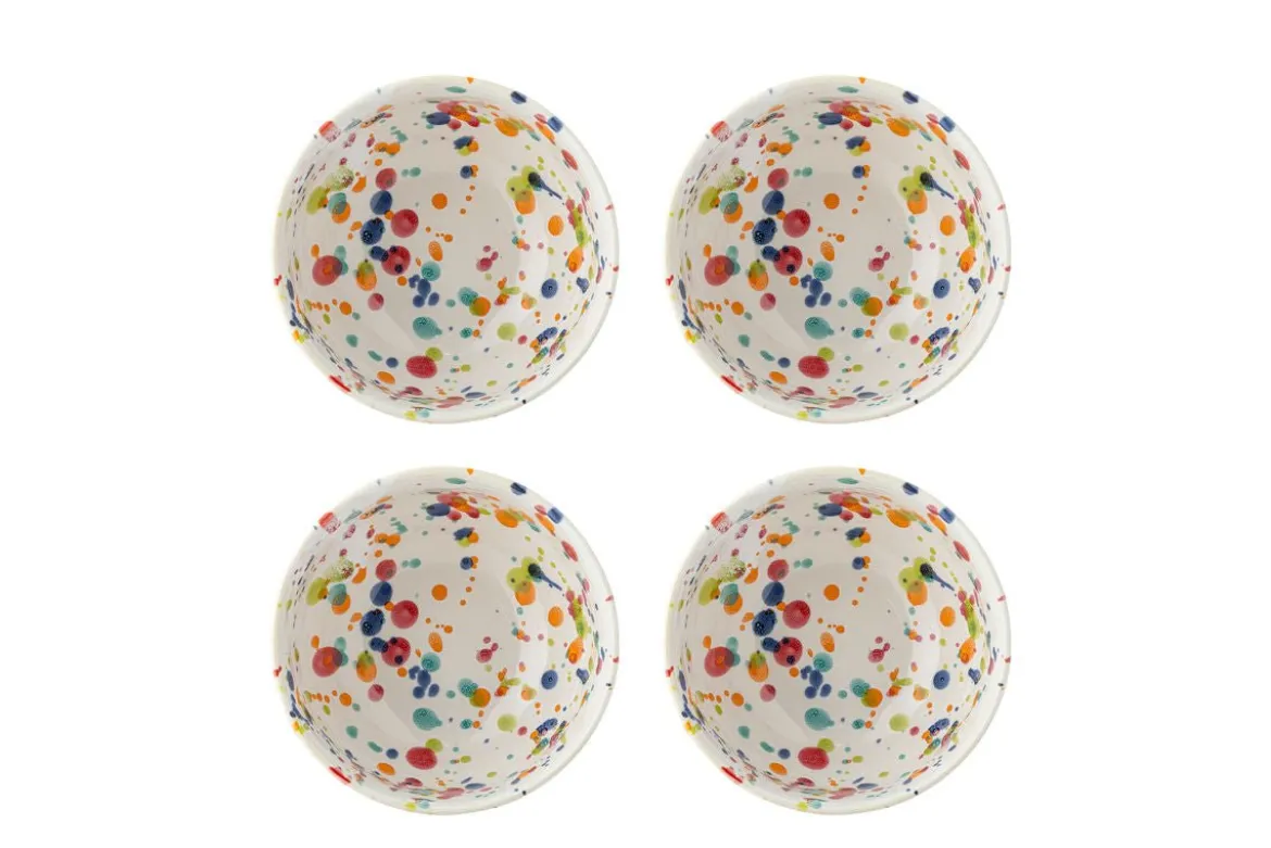 Schalen-Set „Polina“ – Buntes Steingut (4-teilig)