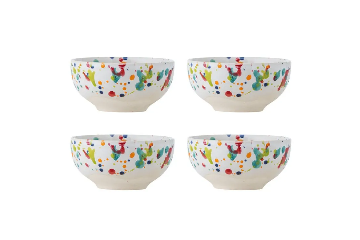 Schalen-Set „Polina“ – Buntes Steingut (4-teilig)