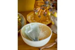Schalen-Set „Solari“ – Gelbes Steingut (4-teilig)