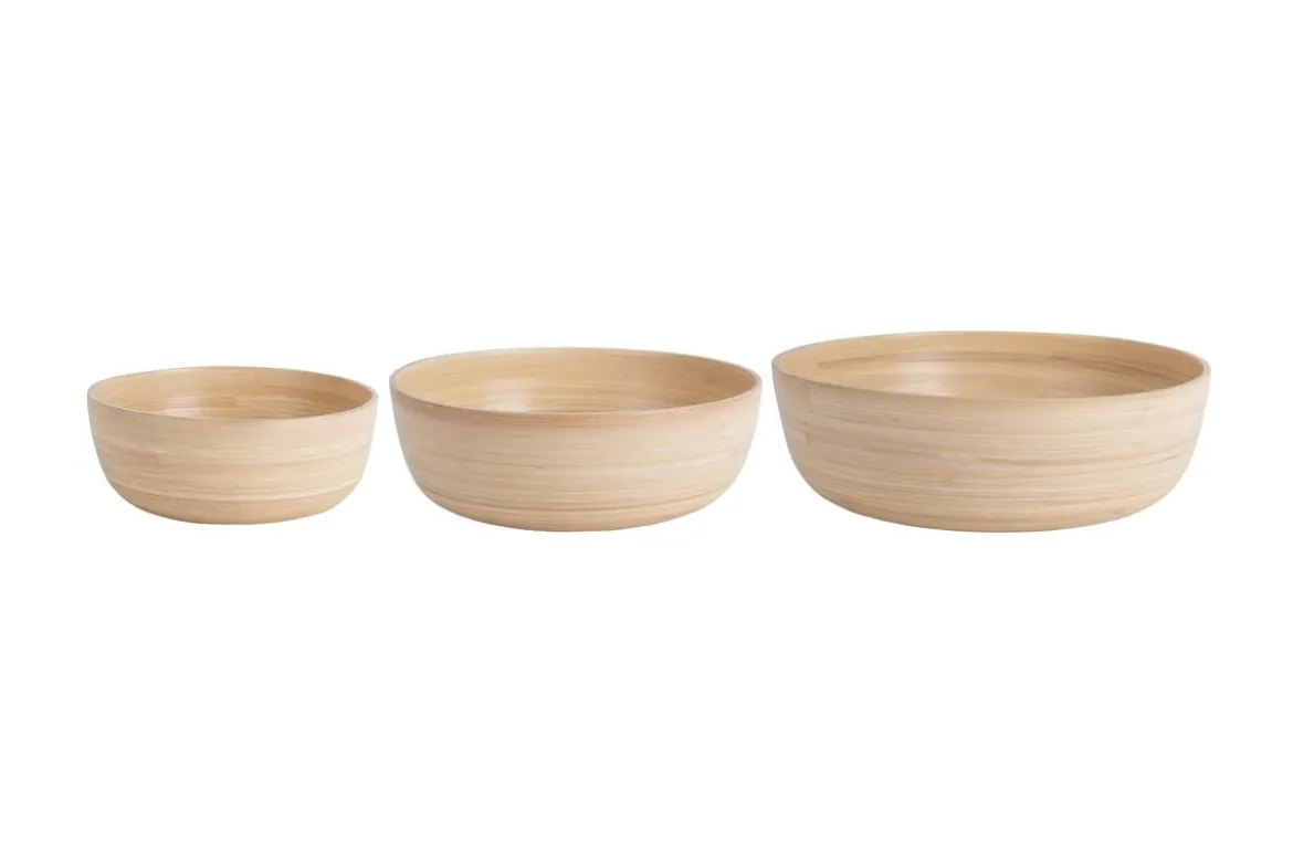 Schale Rosélis – gefertigt aus Bamboo (3er Set)
