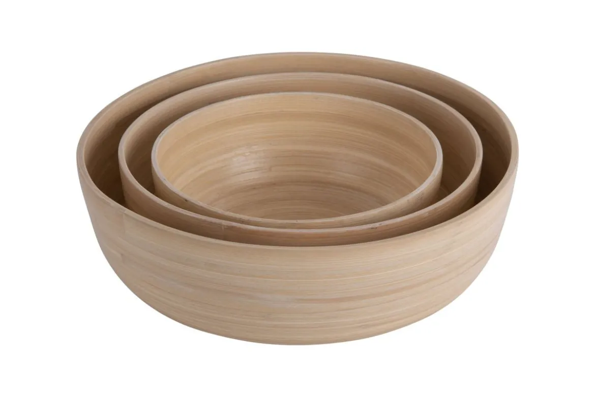 Schale Rosélis – gefertigt aus Bamboo (3er Set)