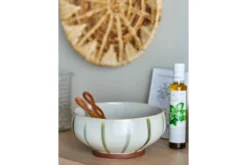 Schale Sofi - Steingut handbemalt in Grau
