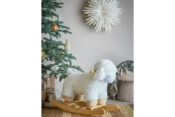 Schaukelspielzeug Salome – flauschiges Schaukeltier aus Holz für Babys & Kinder