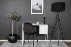 Schreibtisch Maru - modernes Design mit praktisch integriertem Seitenschrank