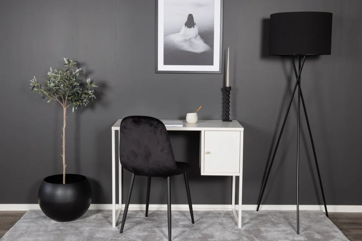Schreibtisch Maru - modernes Design mit praktisch integriertem Seitenschrank
