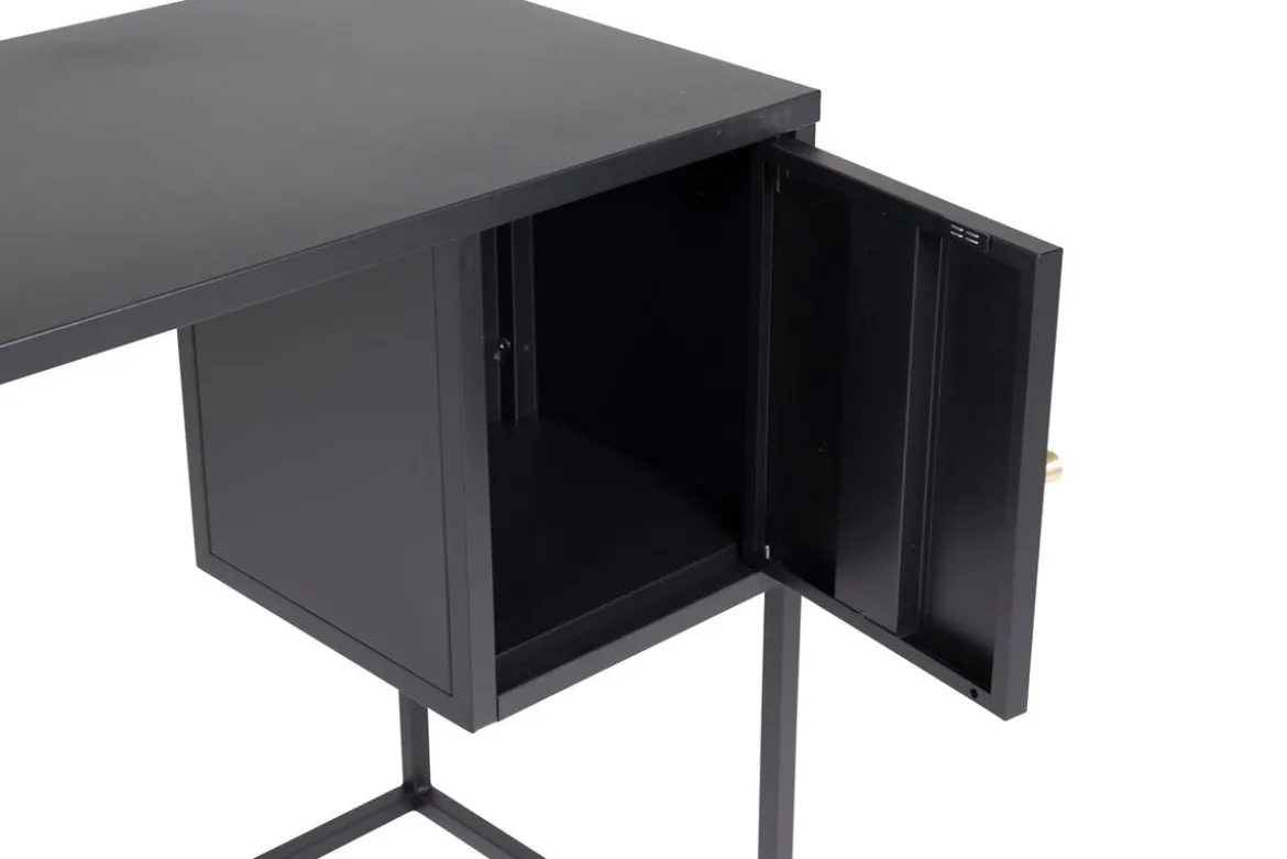 Schreibtisch Maru - modernes Design mit praktisch integriertem Seitenschrank