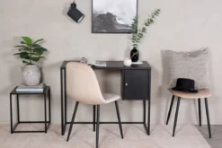 Schreibtisch Maru - modernes Design mit praktisch integriertem Seitenschrank