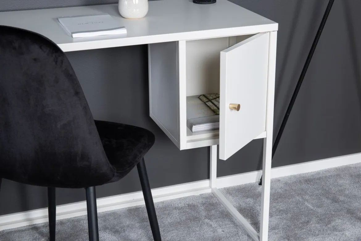Schreibtisch Maru - modernes Design mit praktisch integriertem Seitenschrank