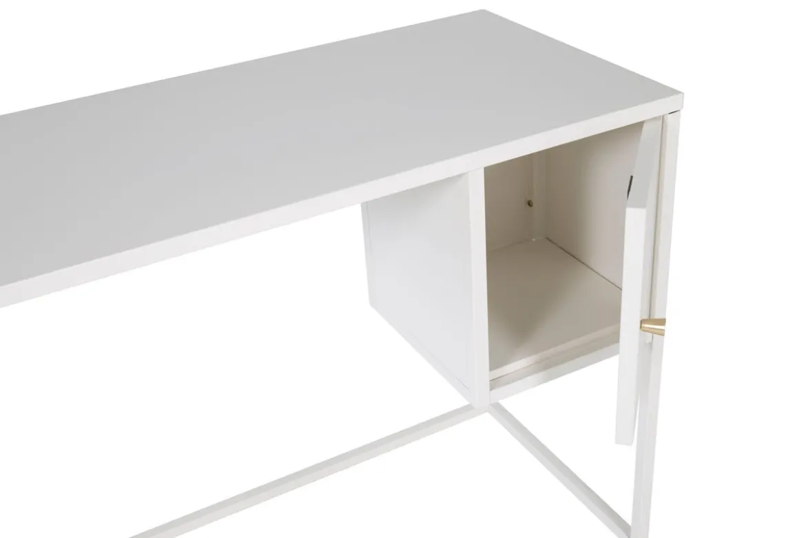 Schreibtisch Maru - modernes Design mit praktisch integriertem Seitenschrank