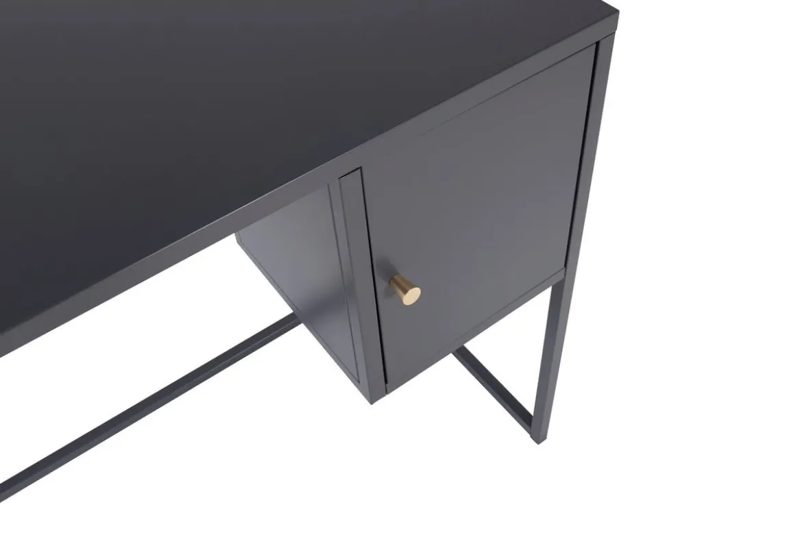 Schreibtisch Maru - modernes Design mit praktisch integriertem Seitenschrank