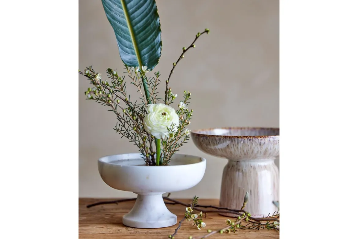 Schüssel Erin - Weißer Marmor mit elegantem Stand