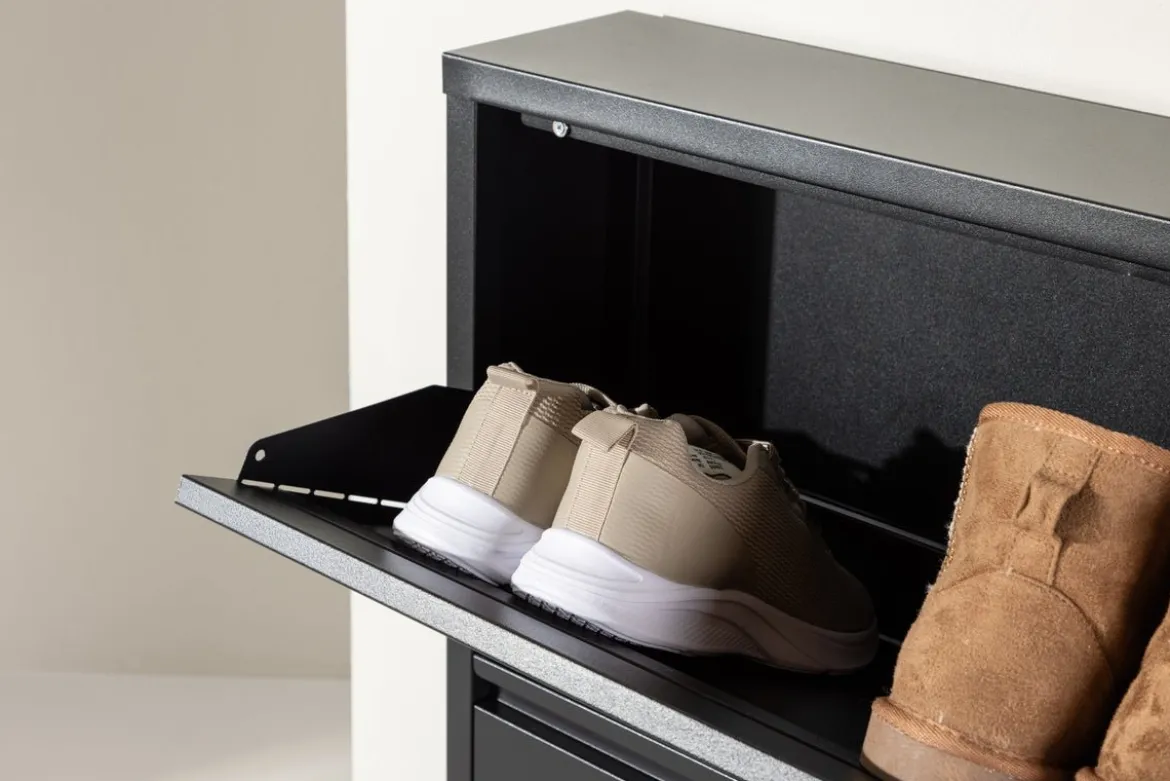 Schuhregal Nuvio – Schwarz, Modern Minimal