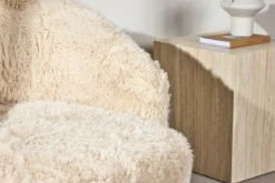 Sessel Astrid - Mit beigem Polyesterbezug