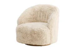 Sessel Astrid - Mit beigem Polyesterbezug