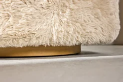 Sessel Astrid - Mit beigem Polyesterbezug