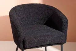 Sessel Comfy - mit Teddyfell in wahlweise Schwarz oder Weiß