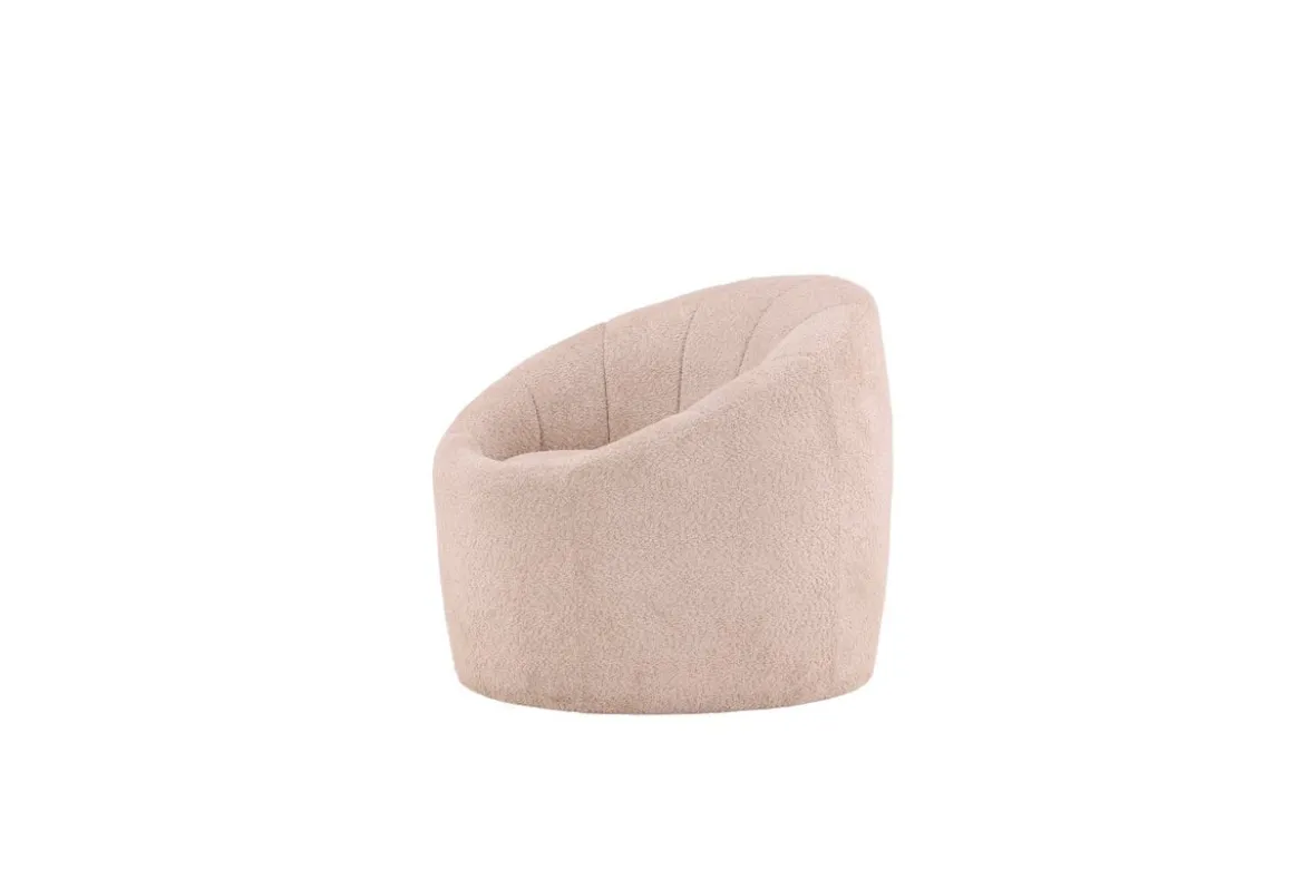Sessel Effi - mit beigem Polyesterbezug