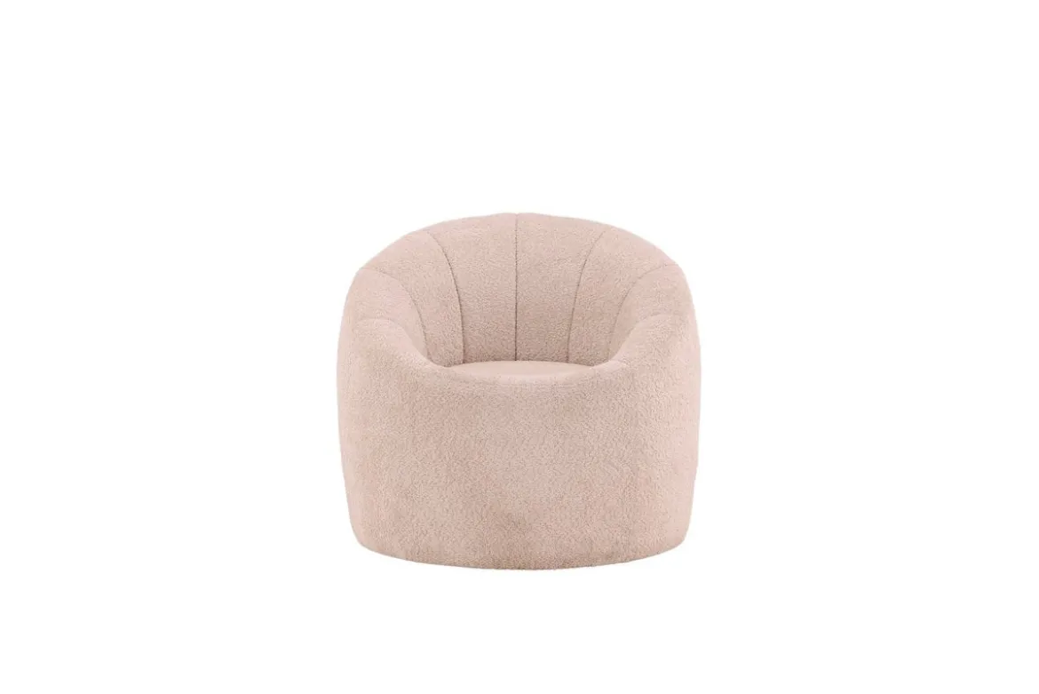 Sessel Effi - mit beigem Polyesterbezug