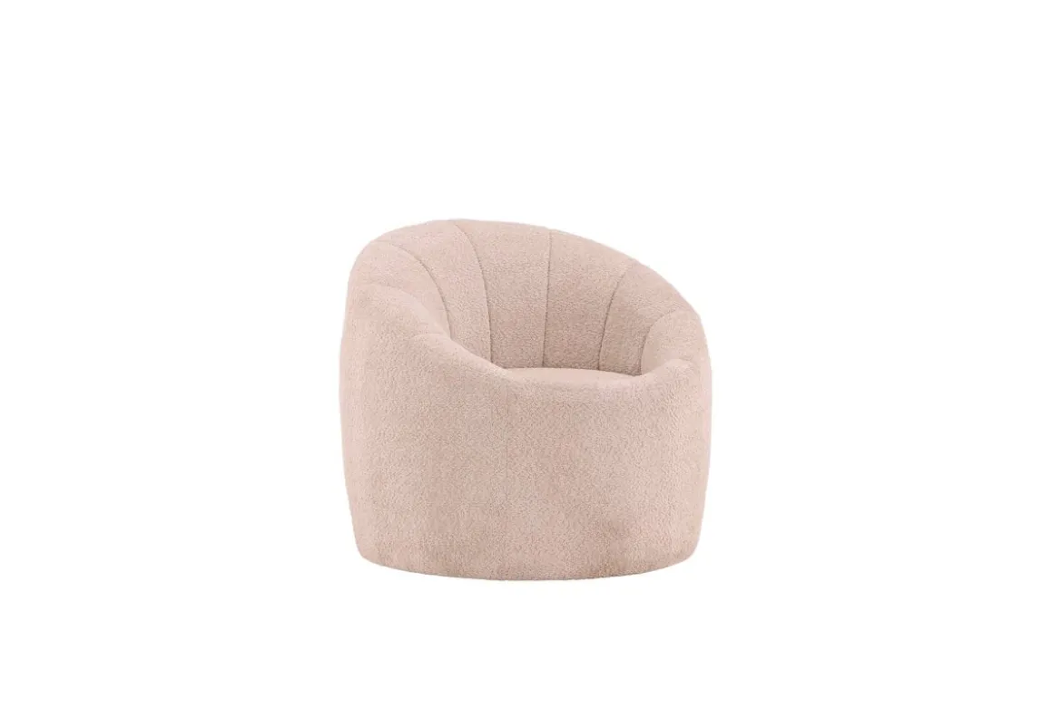 Sessel Effi - mit beigem Polyesterbezug