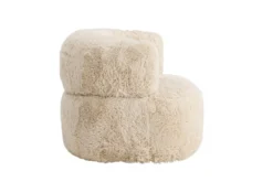Sessel Fiby - Mit Polyesterbezug in Cremeweiß