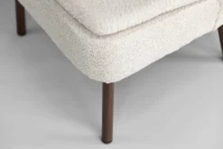 Sessel Hedwig - Mit beigem Polyesterstoff