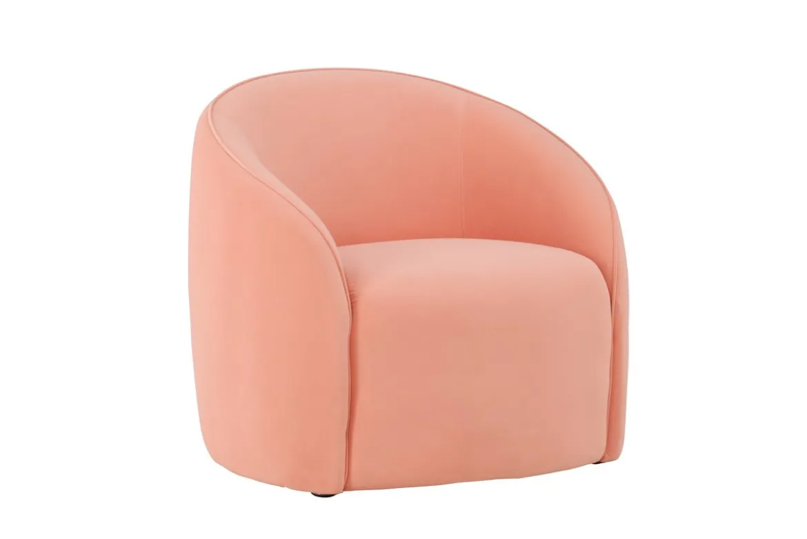 Sessel Noris - Sanfter Pfirsichton im minimalistischen Design