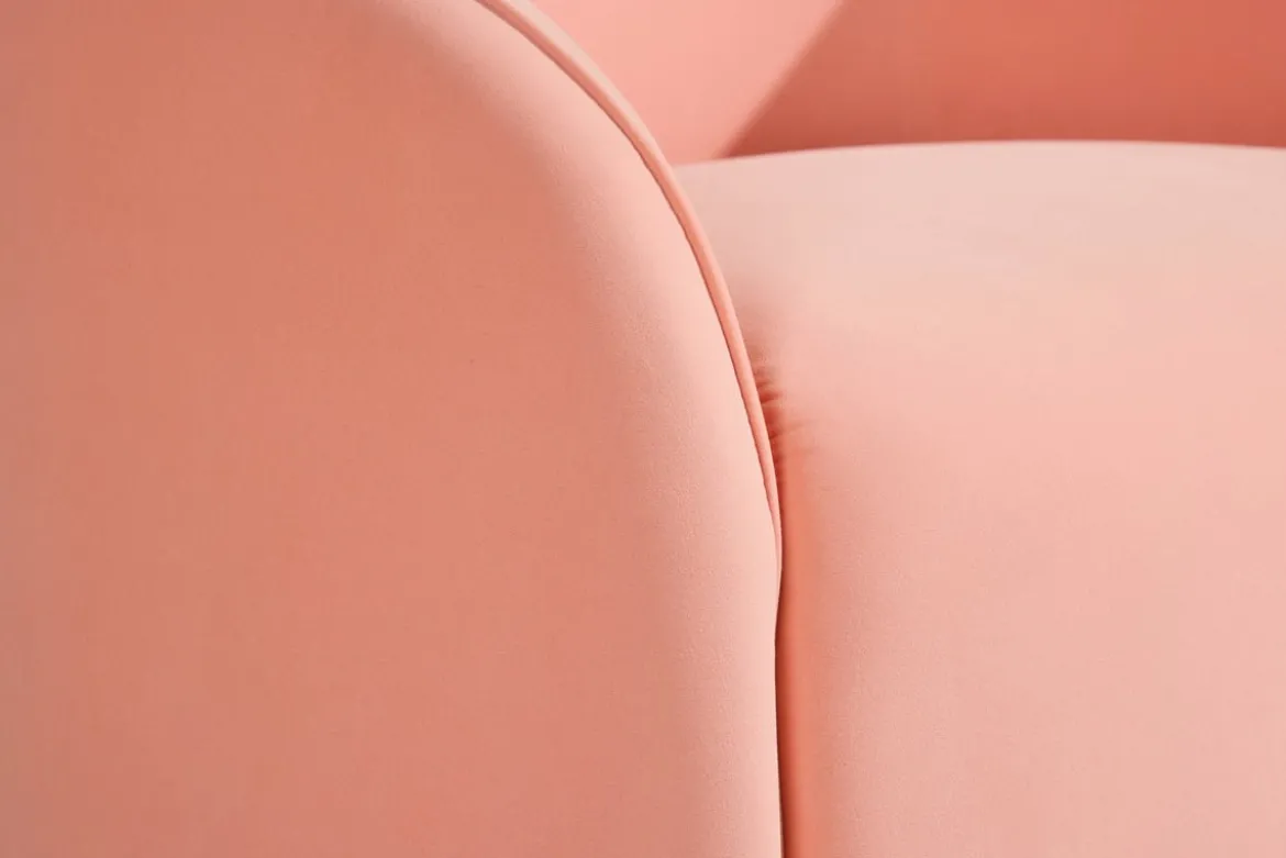 Sessel Noris - Sanfter Pfirsichton im minimalistischen Design