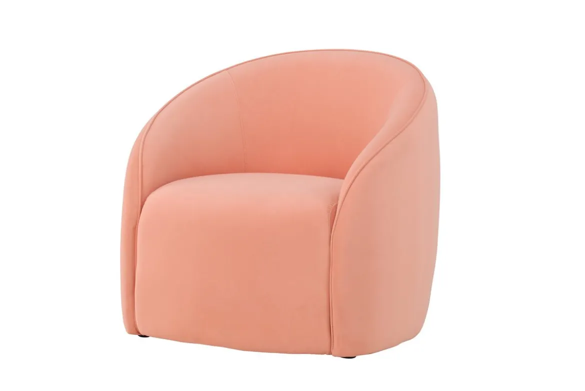 Sessel Noris - Sanfter Pfirsichton im minimalistischen Design