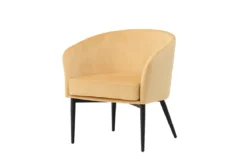 Sessel Sunny - mit gelbem Samtbezug