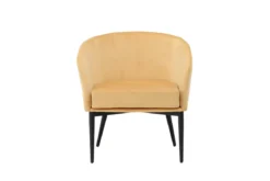 Sessel Sunny - mit gelbem Samtbezug