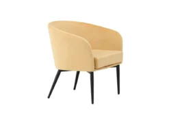 Sessel Sunny - mit gelbem Samtbezug