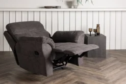 Sessel Toronto - Klappbar mit Fußstütze in der Farbe Braun
