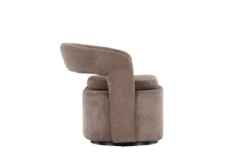 Sessel Velina - mit braunem Polyester- Manchester Stoff