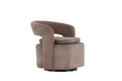 Sessel Velina - mit braunem Polyester- Manchester Stoff