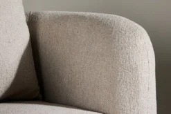 Sessel Zilli - mit exklusivem beigefarbenem Bouclé