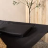 Sonnenliege Comfort - aus Polyester in Schwarz