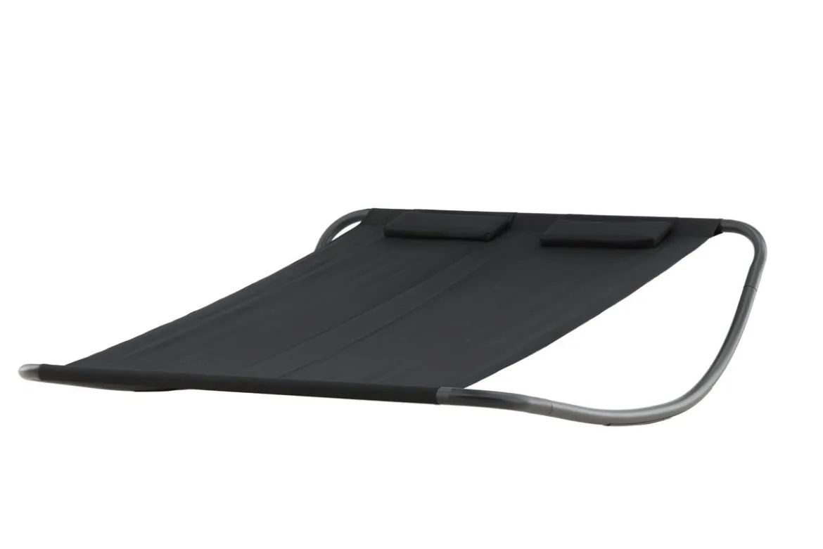 Sonnenliege Comfort - aus Polyester in Schwarz