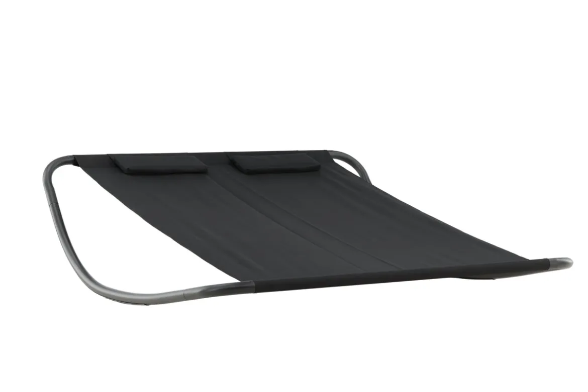 Sonnenliege Comfort - aus Polyester in Schwarz