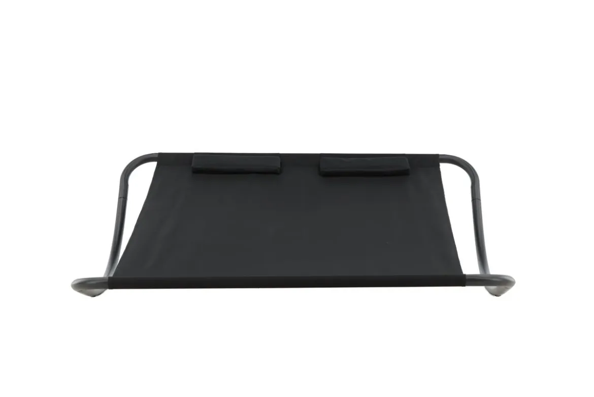 Sonnenliege Comfort - aus Polyester in Schwarz