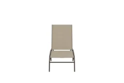 Sonnenliege Lorina - aus Textilene mit Stahlgestell in Beige