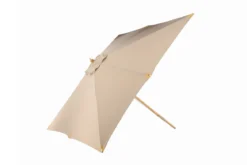 Sonnenschirm Albora – 300 x 300 cm in der Farbe Braun mit Buchengestell