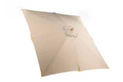 Sonnenschirm Albora – 300 x 300 cm in der Farbe Braun mit Buchengestell
