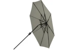 Sonnenschirm Lightning – Ø270 cm in wahlweise Schwarz oder Grau